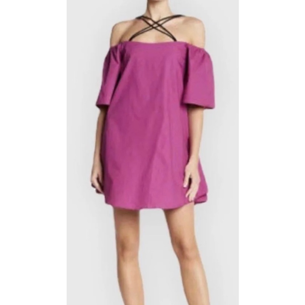 Criss Cross Off Shoulder Dress | Line & Dot